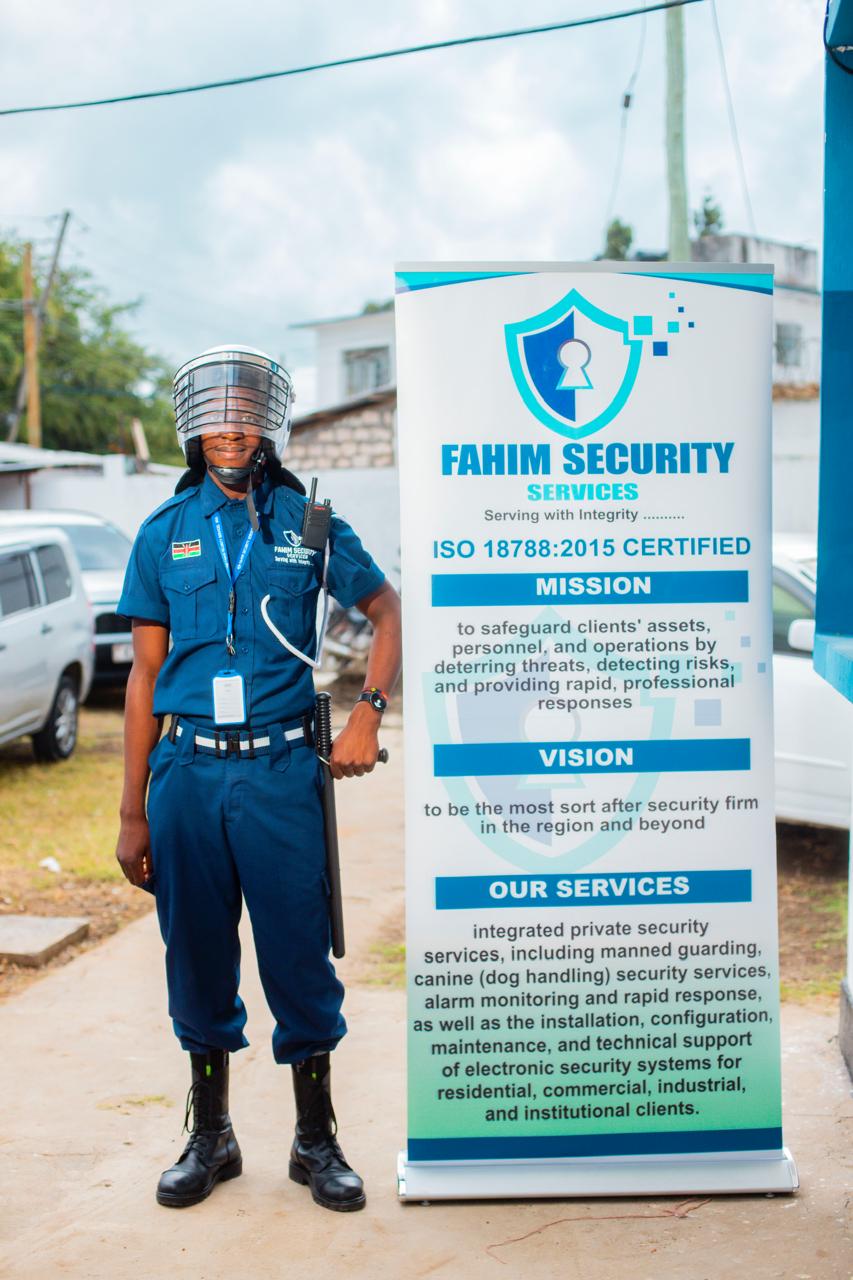 Fahim Security officer on duty