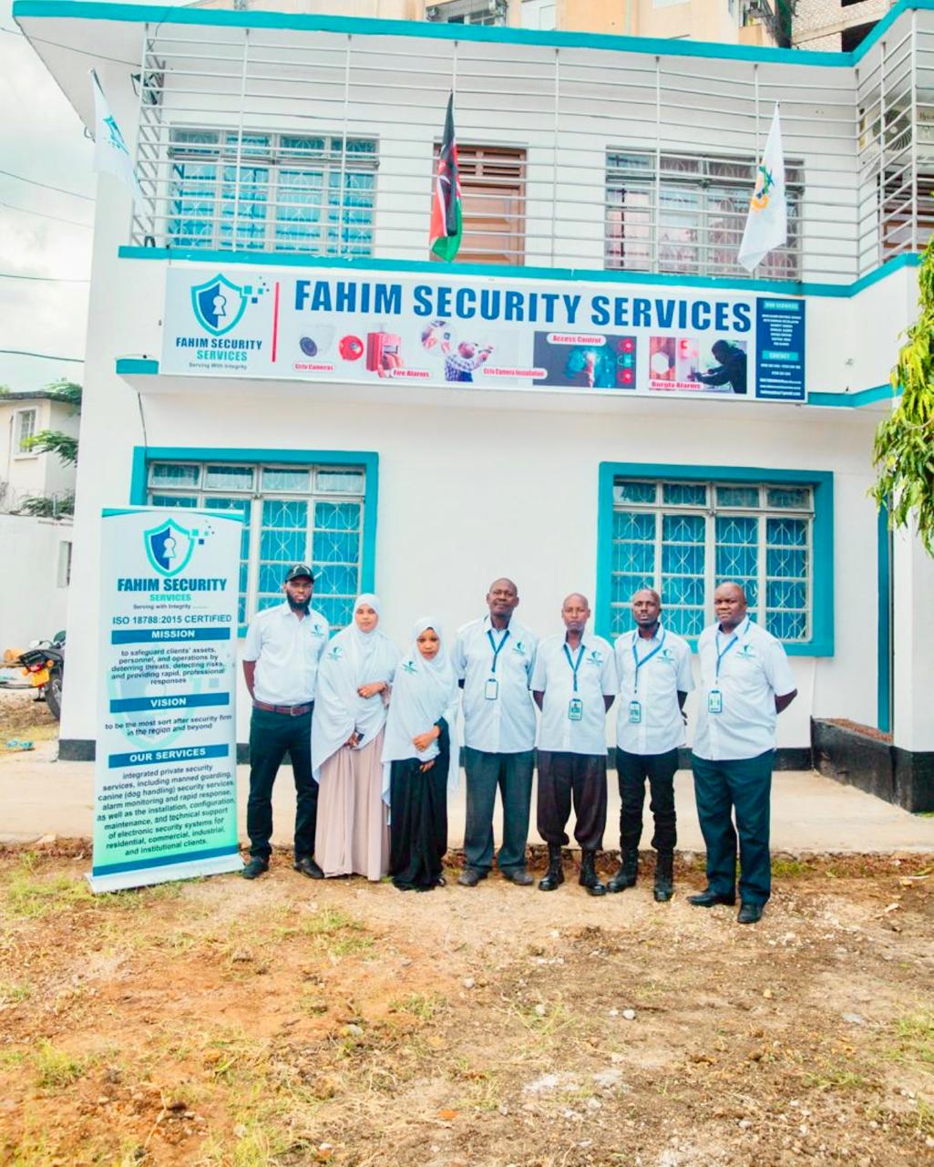 Fahim Security head office building with the team
